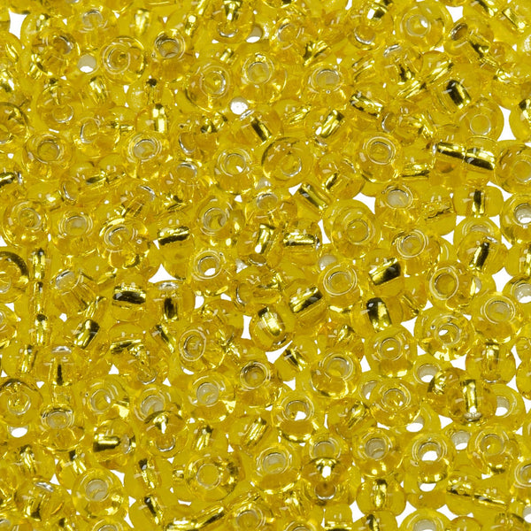 efco Indianerperlen Silbereinzug 3,5 mm 17g  Farbe 07 Gelb