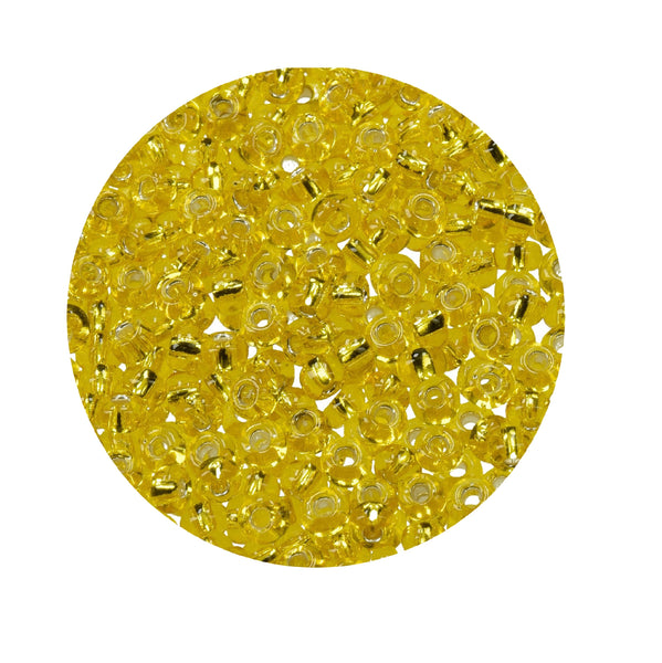 efco Indianerperlen Silbereinzug 3,5 mm 17g  Farbe 07 Gelb