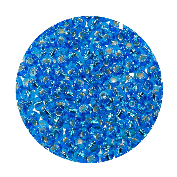 efco Indianerperlen Silbereinzug 3,5 mm 17g  Dose Farbe 47 Hellblau