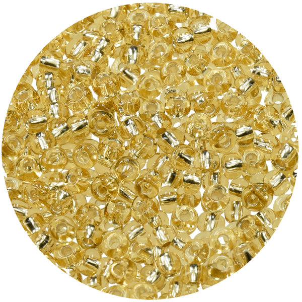 efco Indianerperlen Silbereinzug 3,5 mm 17g  Dose Farbe 95 Gold