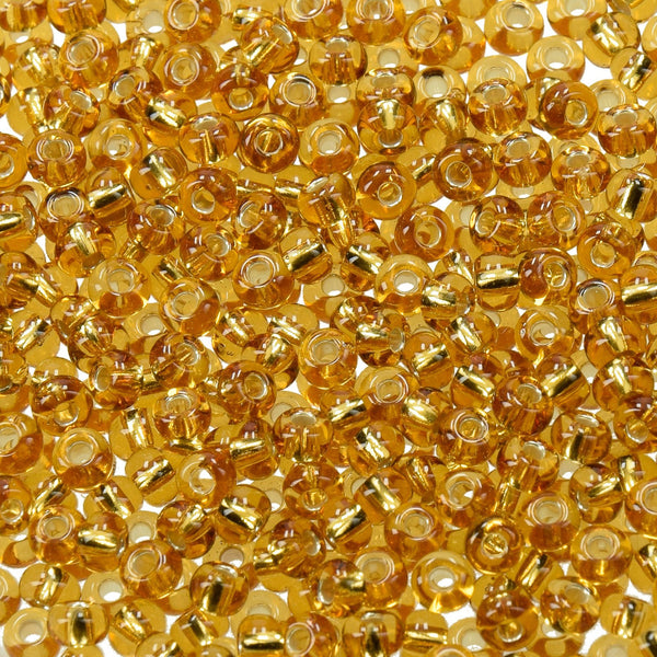 efco Indianerperlen Silbereinzug 3,5 mm 17g  Dose Farbe 96 Altgold