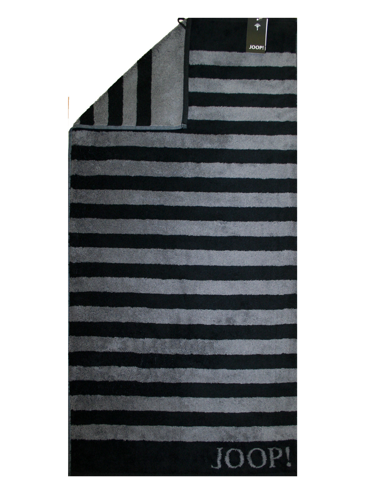 Joop! Handtuch Serie Stripes 1610/90 Tiefschwarz Spitzenqualität