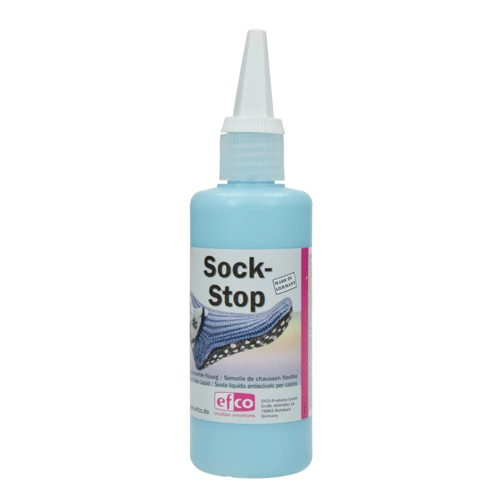 efco Sock-Stop flüssige Sockensohle Antirutsch 100 ml Flasche Hellblau