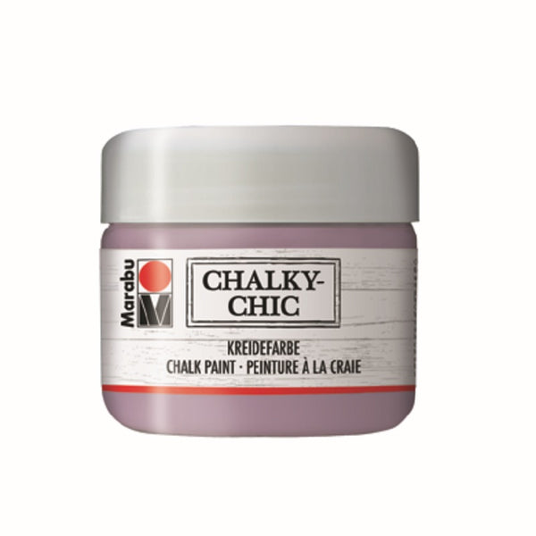 Marabu Chalky-Chic Kreidefarbe, Bastelfarbe Antikviolett 135, 225 ml