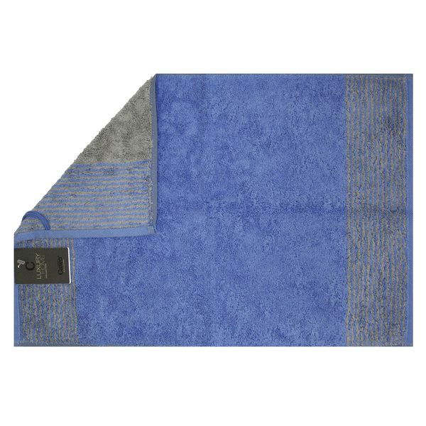 Cawö Handtuch Luxory Home Two Tone Serie 590/17 Blau Spitzenqualität - mäx-löningen