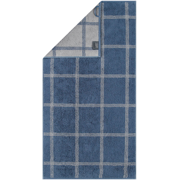 Cawö Handtuch Luxory Home Two Tone Serie Grafik 604/10 Nachtblau - mäx-löningen