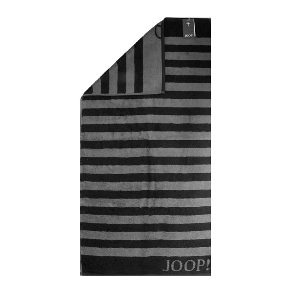 Joop! Saunatuch Serie Stripes 1610/90 Schwarz Spitzenqualität