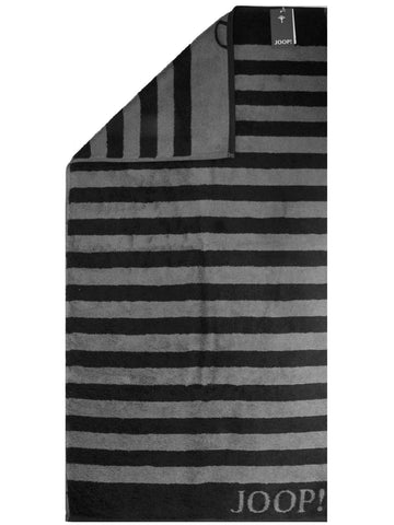 Joop! Saunatuch Serie Stripes 1610/90 Schwarz Spitzenqualität