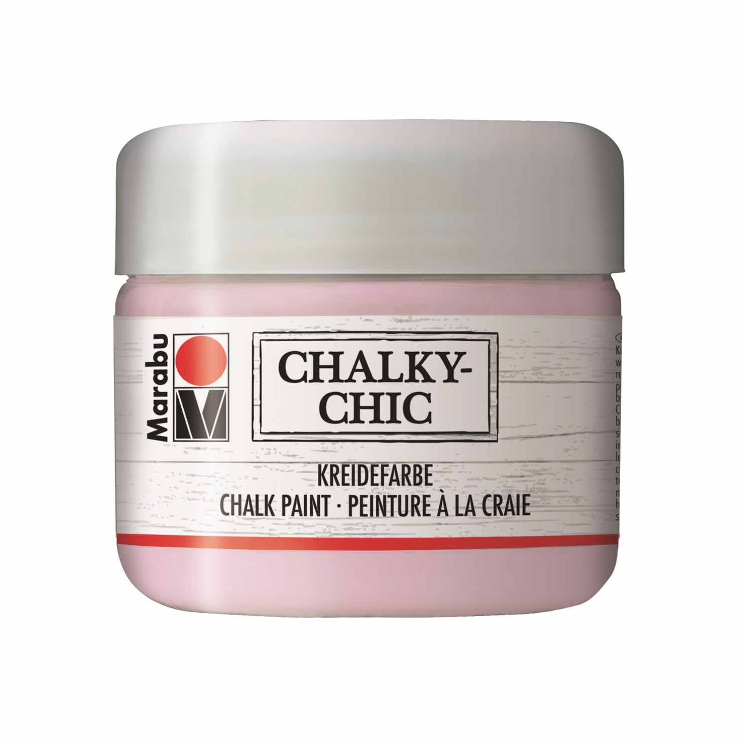 Marabu Chalky-Chic Kreidefarbe Bastelfarbe Puderrosa 134, 225 ml