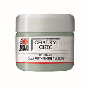 Marabu Chalky-Chic Kreidefarbe, Bastelfarbe Mistel 159, 225 ml