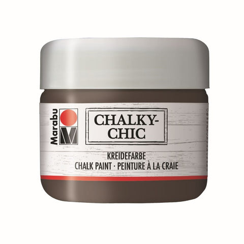 Marabu Chalky-Chic Kreidefarbe, Bastelfarbe Kakao 161, 225 ml
