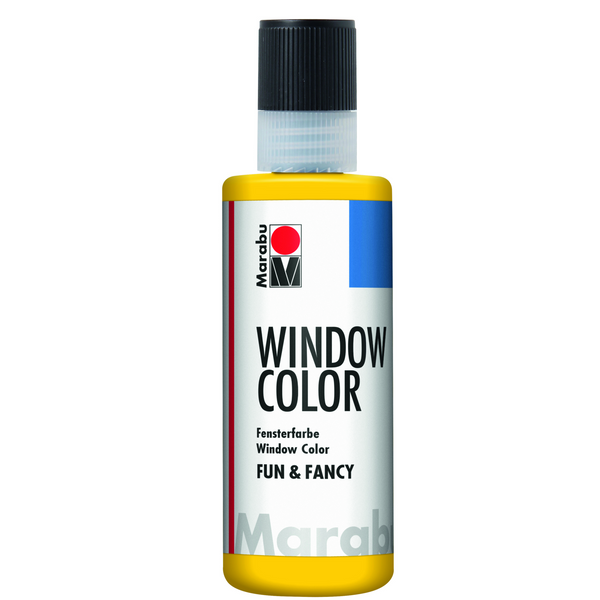 Marabu Window Color fun & fancy, Gelb 019, 80 ml