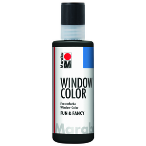Marabu Window Color fun & fancy, Konturen Schwarz 873, 80 ml