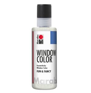 Marabu Window Color fun & fancy, Glitter-Silber 582, 80 ml
