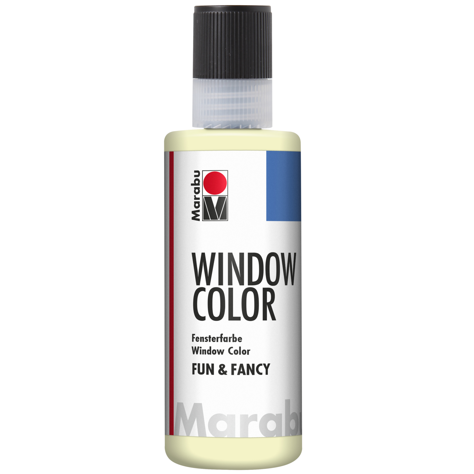 Marabu Window Color fun & fancy, Nachtleucht-Gelb 872, 80 ml