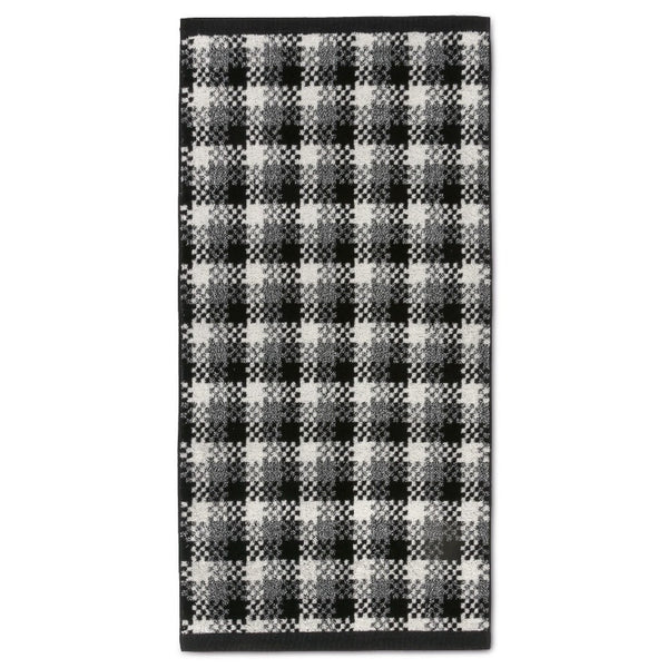 Möve Handtuch Serie Graphic Karo 112168705-081 schwarz/weiß