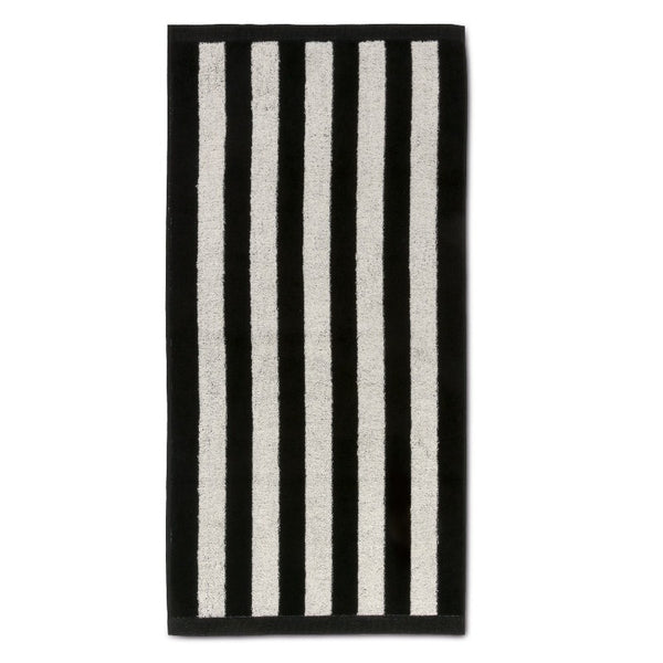Möve Handtuch Serie Streifen Graphic 112208705-081 schwarz/weiß